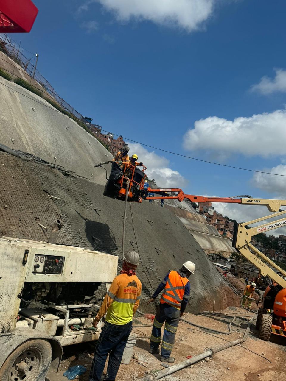 Concreto projetado - WS Fundação